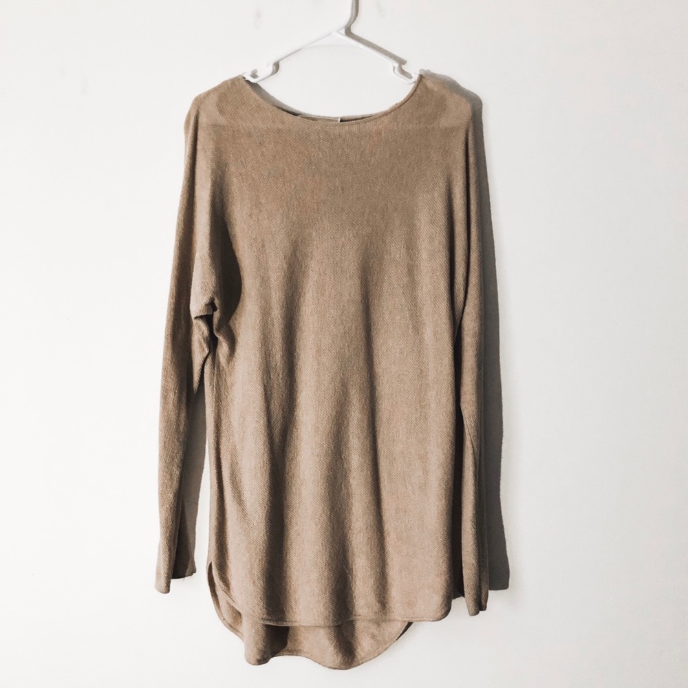 Oversized Sweater in Light Beige